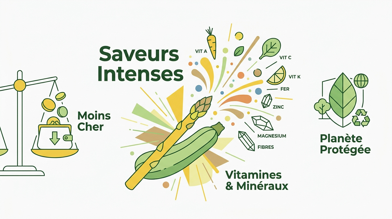 Légumes de saison frais et colorés