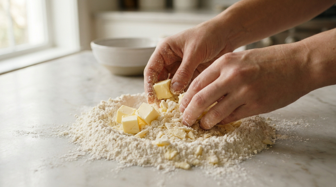 Recette de pâte brisée maison : le secret du sablage